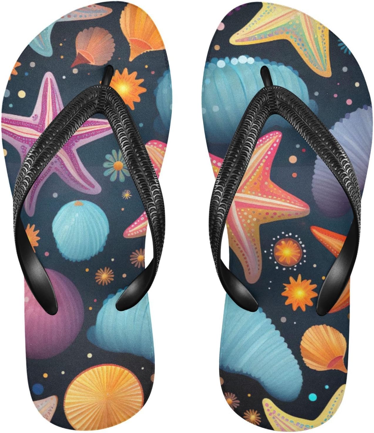 

Пляжные летние сандалии Seashell Starfish для женщин и мужчин, шлепанцы для душа Kfbe