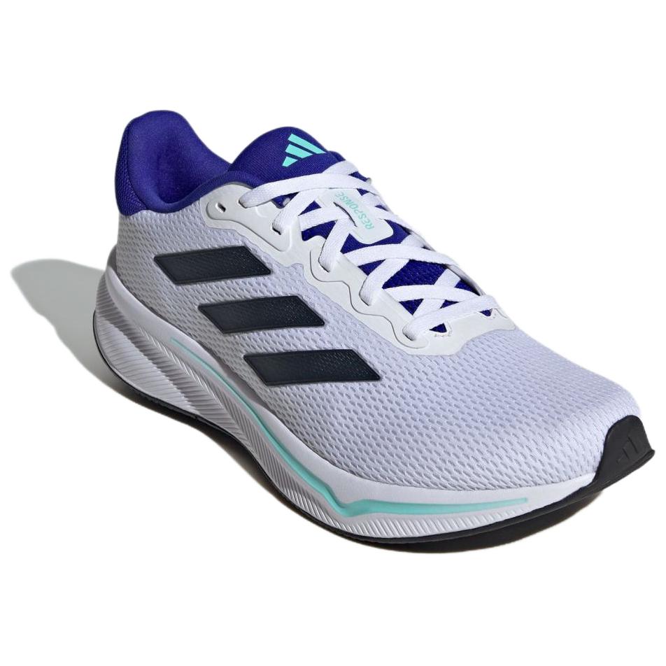Response Slip Resistant Abrasion Resistant Low top кроссовки для бега мужские белые Adidas, белый/midnight синий/shimmery желтый — фото 3