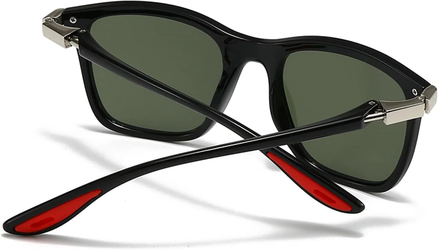 

Современные квадратные солнцезащитные очки для уличной фотографии. Популярная модель металлических декоративных солнцезащитных очков для женщин WNCKSQ, Dark Green