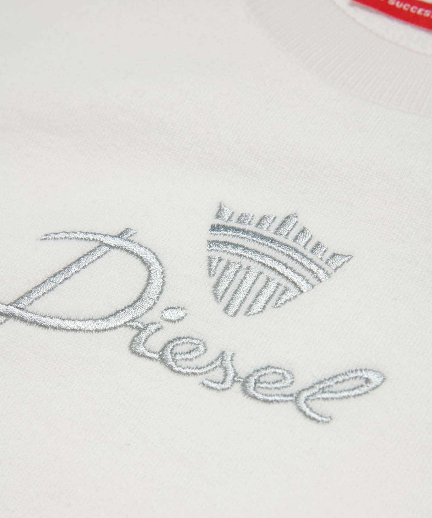Детская и подростковая толстовка с логотипом бренда DIESEL, White — фото 3