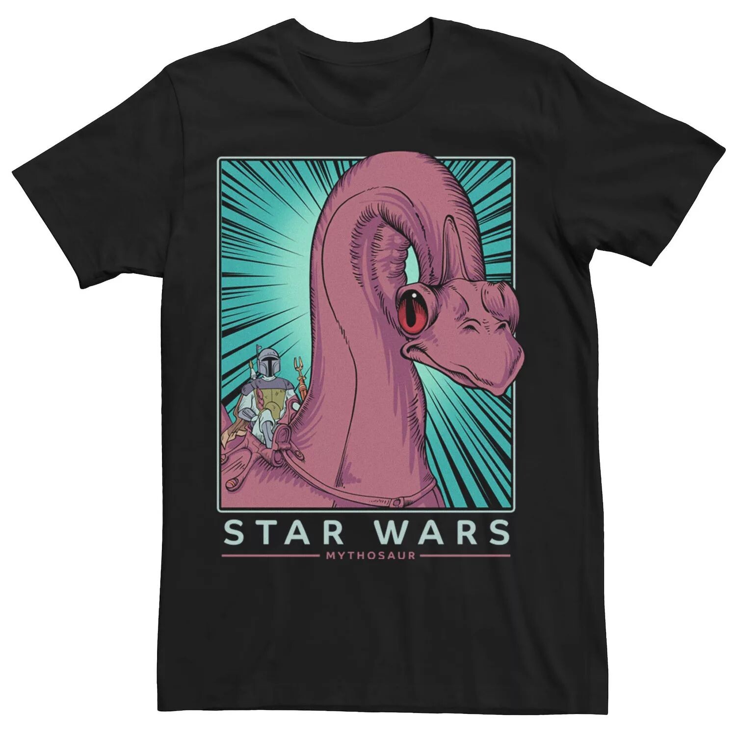 

Мужская футболка с портретом в стиле поп-арт Боба Фетт Mythosaur Rider Star Wars