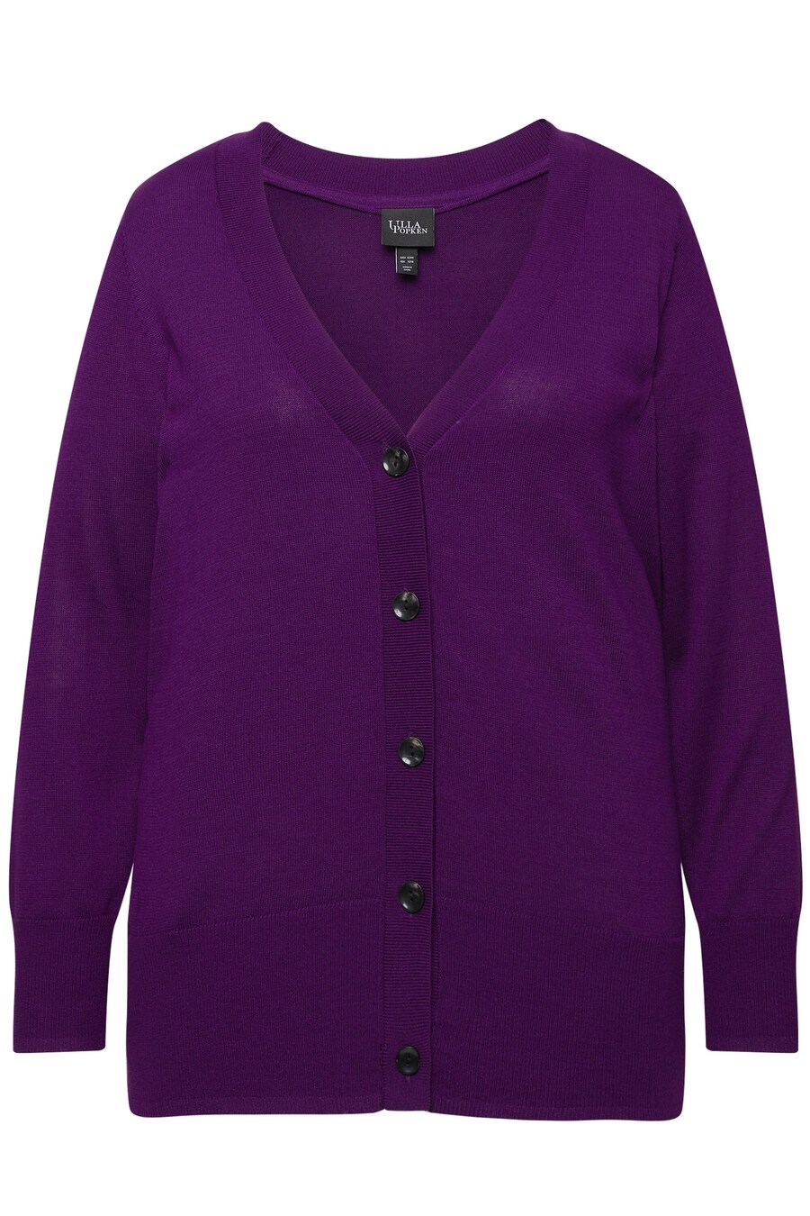 

Вязаный кардиган Ulla Popken, баклажановый