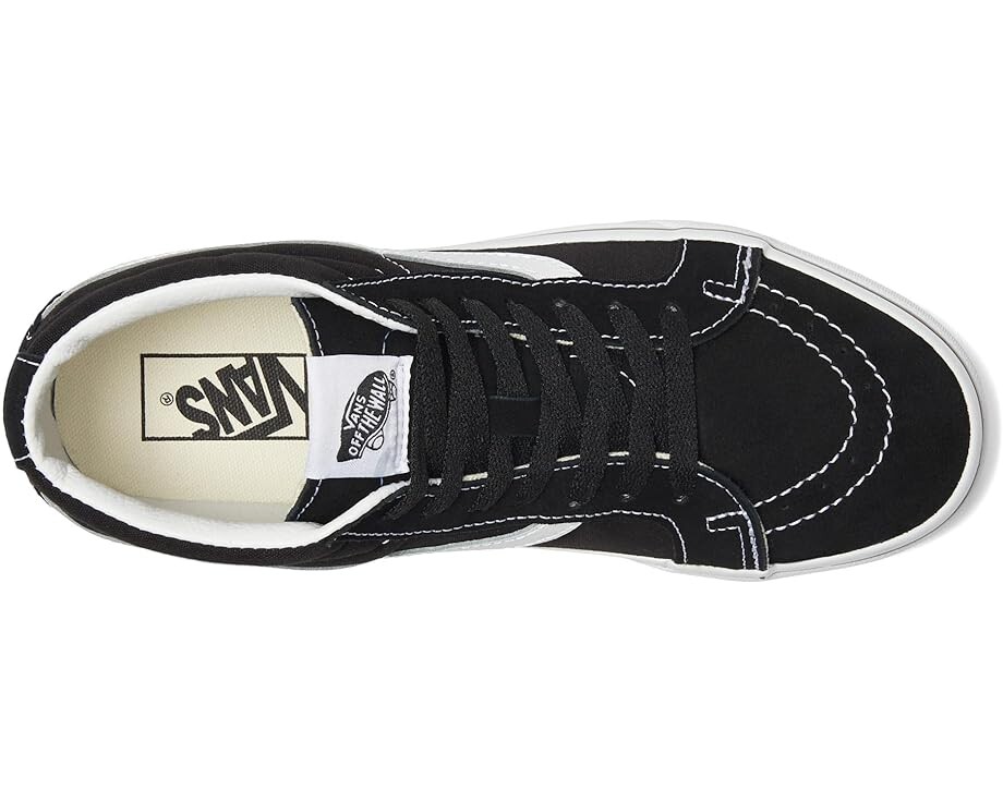Кроссовки Vans SK8-Mid Reissue, цвет Black/True White — фото 2