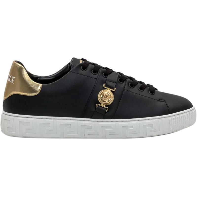VERSACE Мужские кроссовки Medusa Low top для скейтбординга черные — фото 3