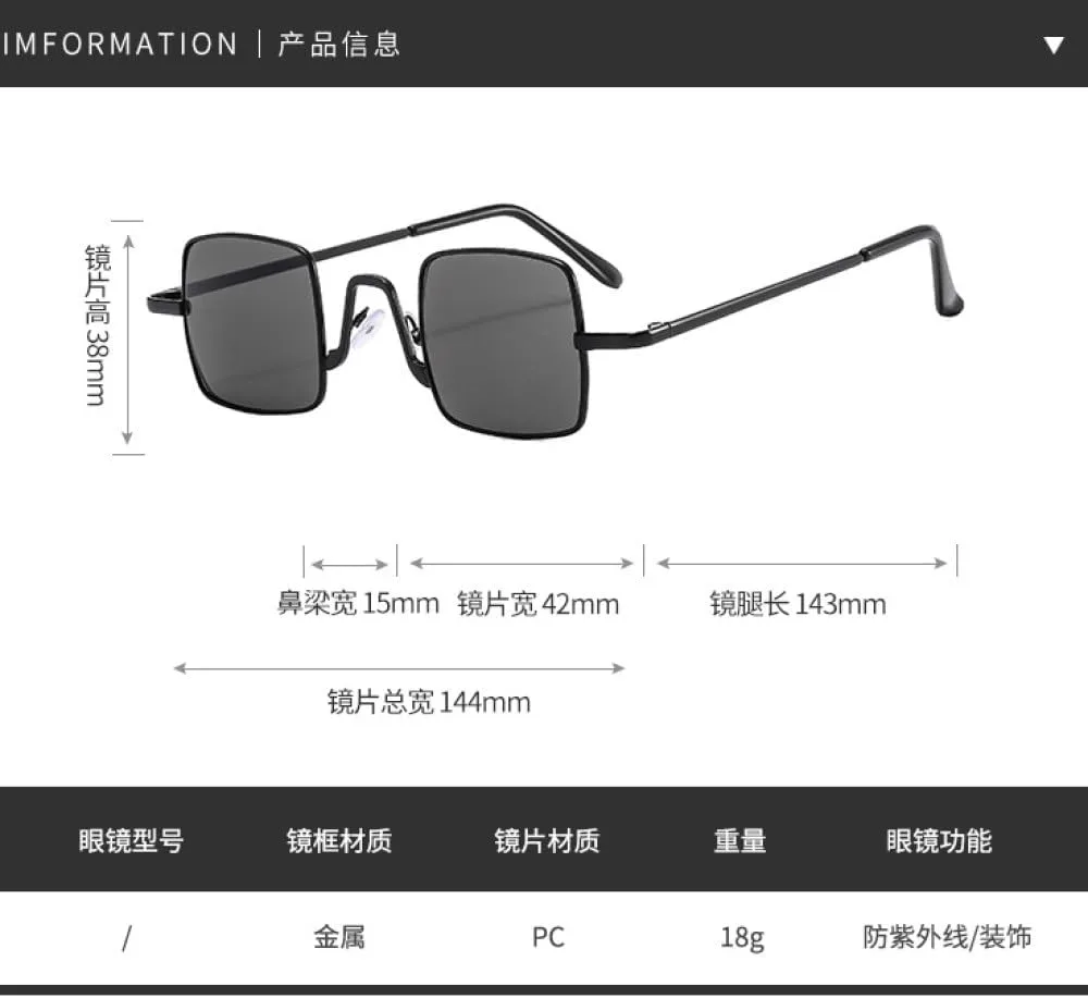 

Винтажные квадратные солнцезащитные очки для женщин и мужчин в стиле ретро с зеркальными линзами, металлическая оправа, модные, конфетного цвета MUTYNE, Coffee