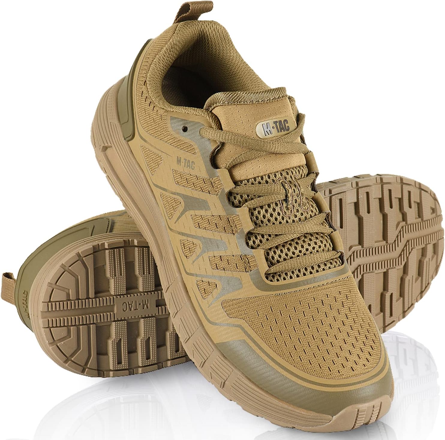 

Легкие сетчатые тактические кроссовки M-Tac для мужчин для летнего спорта, бега, ходьбы и походов, Coyote