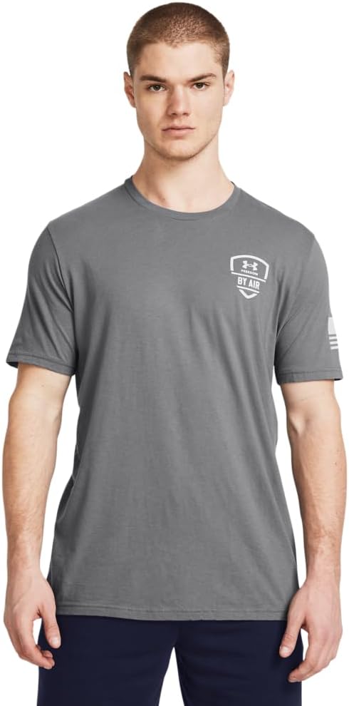 

Футболка с коротким рукавом Under Armour Freedom Graphic, (024) Titan Gray/Halo Gray/White
