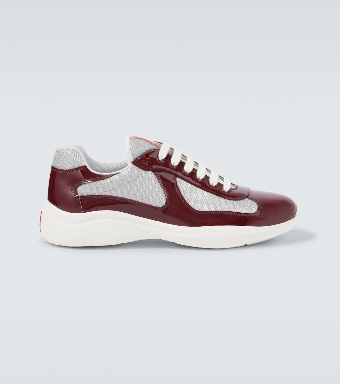 

Кожаные кроссовки Prada America's Cup Prada, бордовый