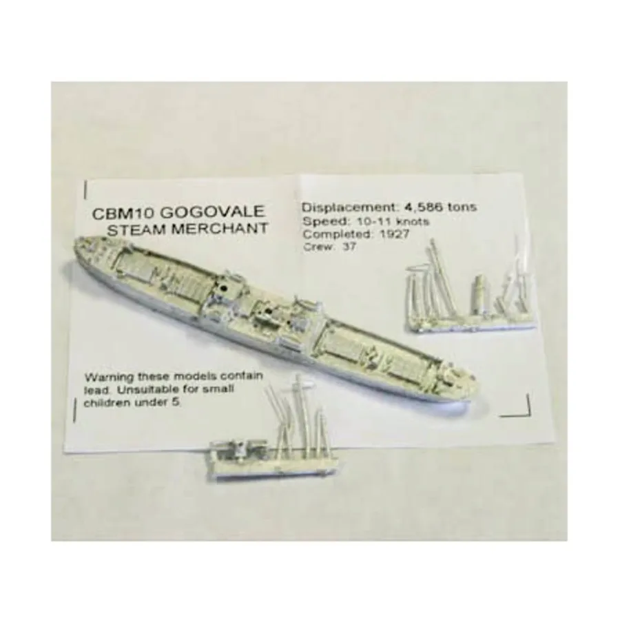 

Торговец Steam в Гоговале, Figurehead Ships - WWII Coastal Forces - Merchants (1:1250) (Noble Miniatures)