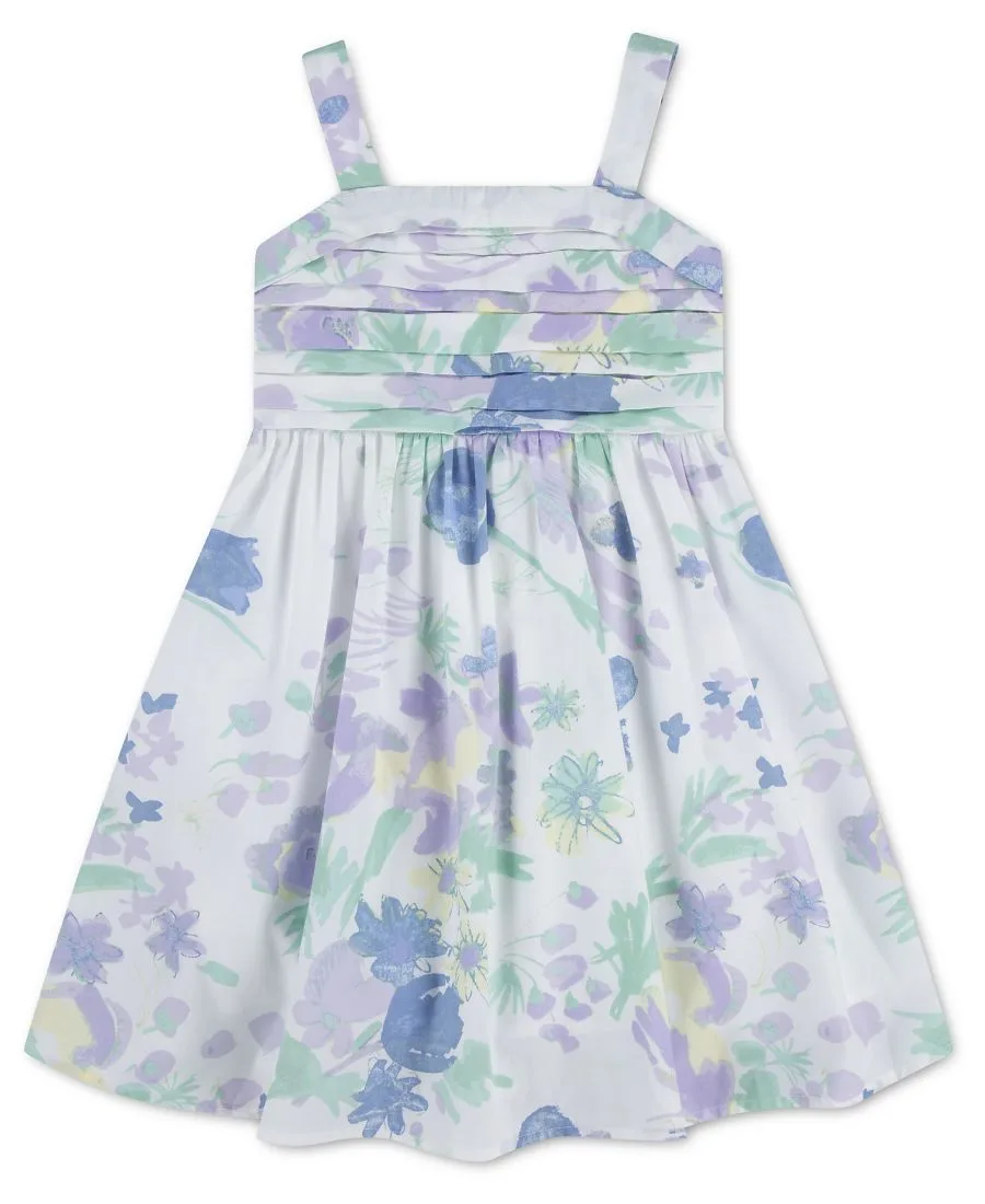 Мини-платье без рукавов Emerson Bubble для девочек Abercrombie kids, bright белый