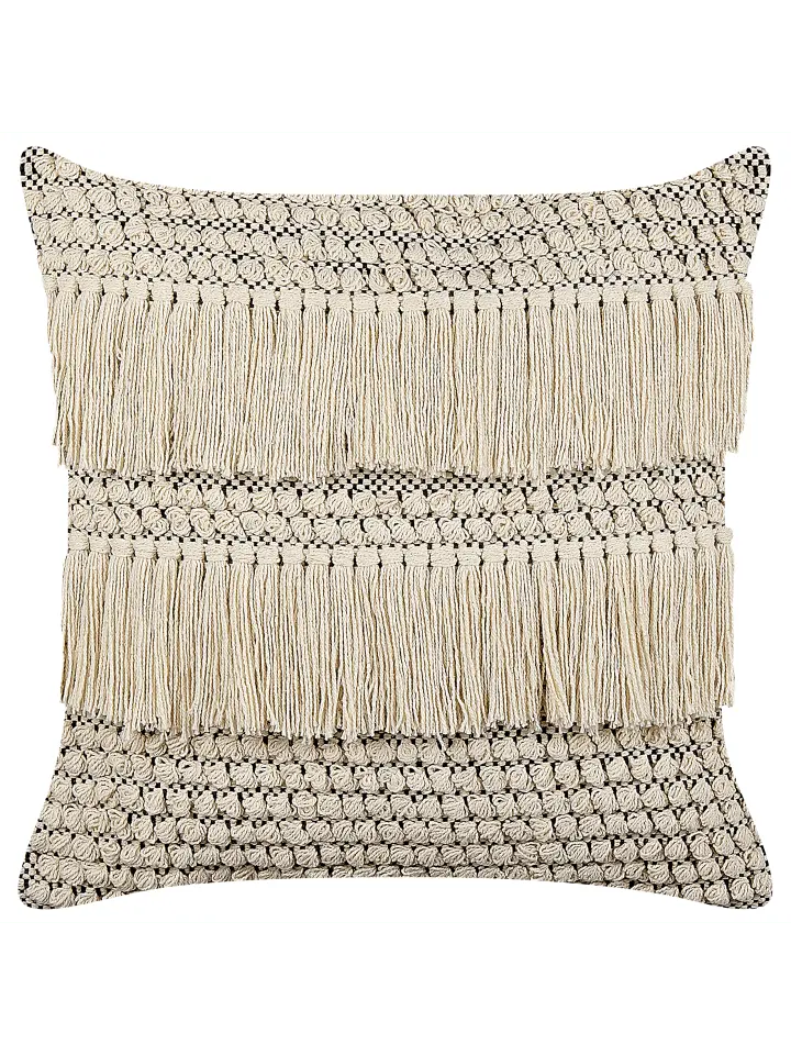 

Декоративная подушка Beliani Deko IRESINE, цвет beige/schwarz