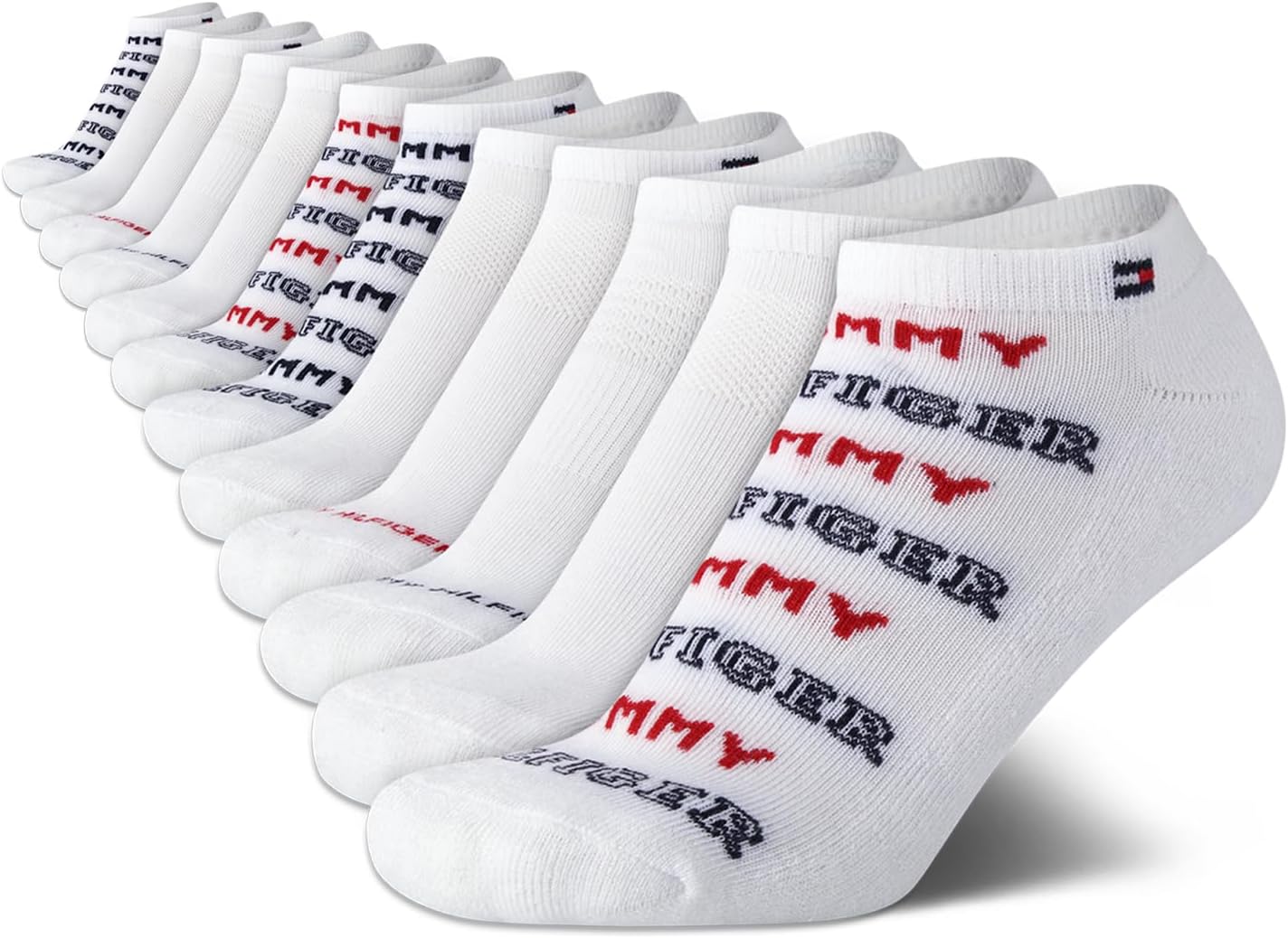 

Женские носки Tommy Hilfiger - 12 пар мягких спортивных носков с низкой посадкой для женщин (размер: 4-10), White