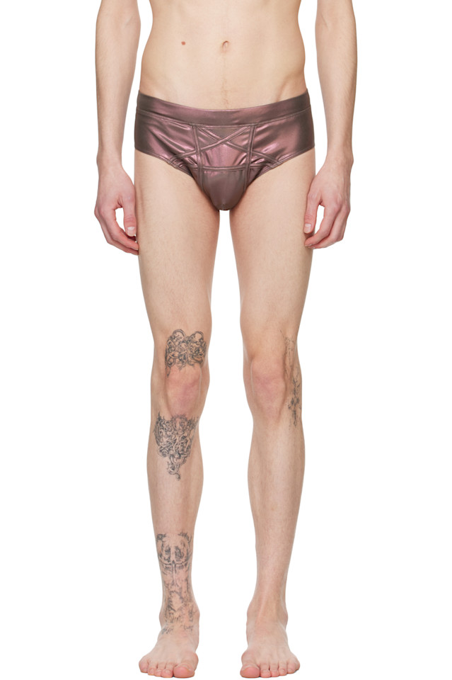 

Голливудские плавки пента Rick Owens, цвет mahogany metallic