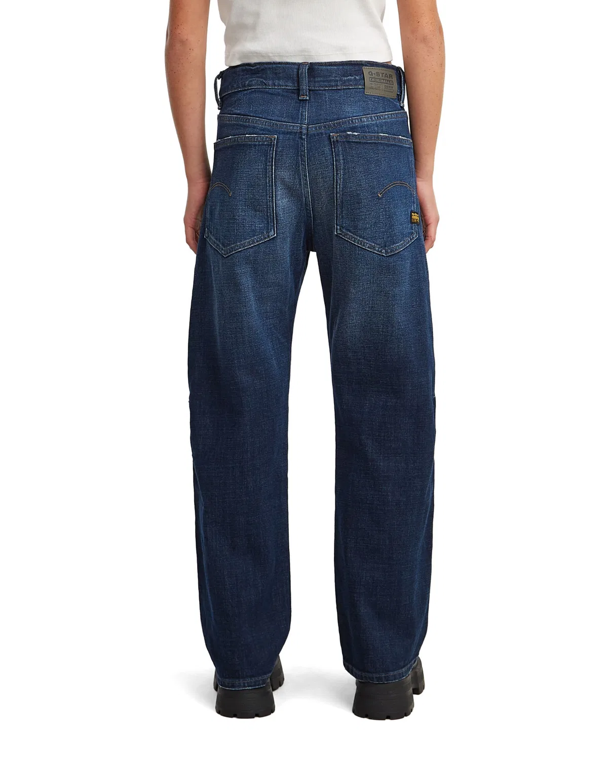Джинсы G-Star Regular Jeans Girls Bowey Boyfriend Jeans синего цвета — фото 3