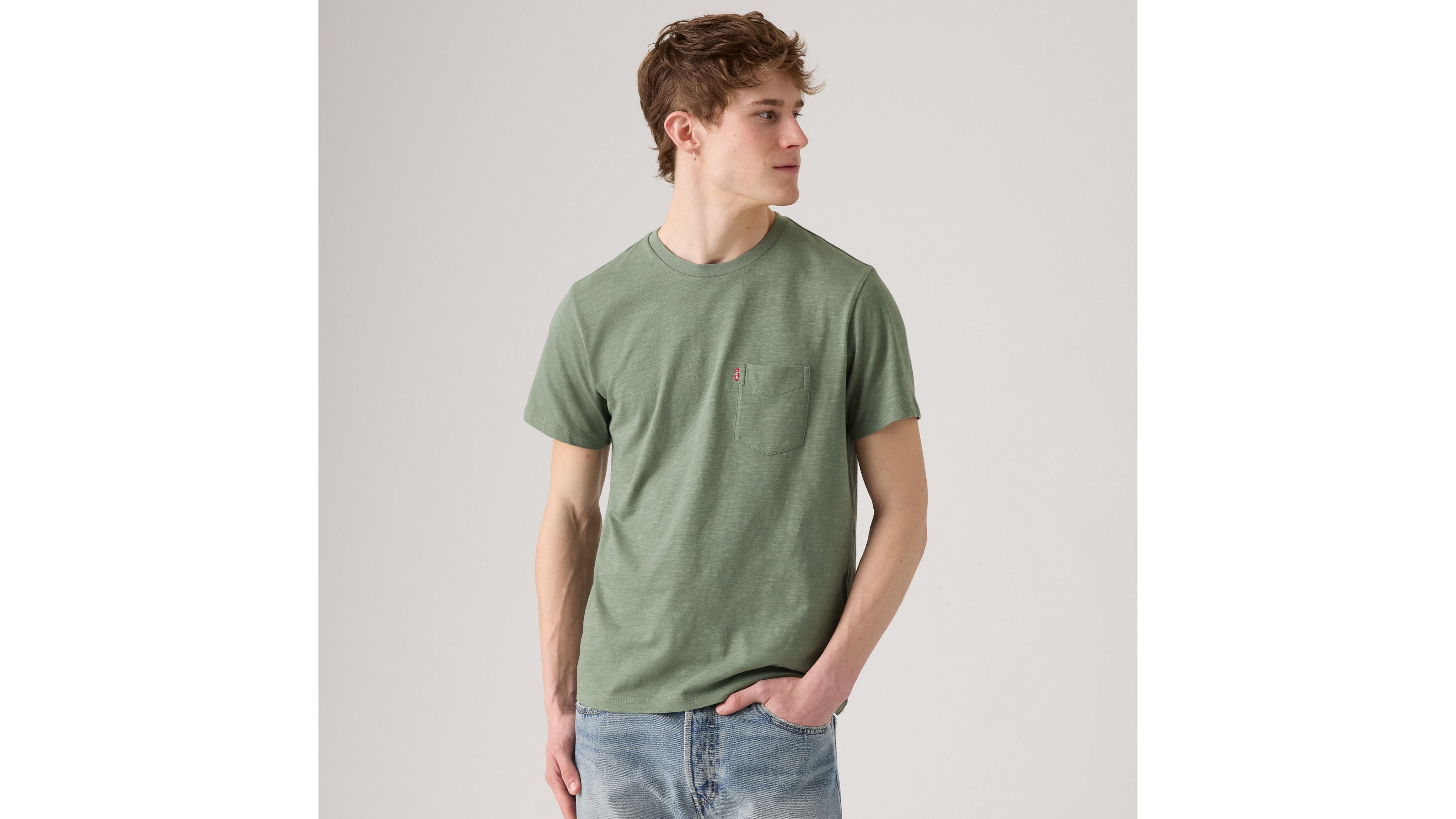 

Футболка с классическим карманом Levi's, Laurel Wreath - Neutral