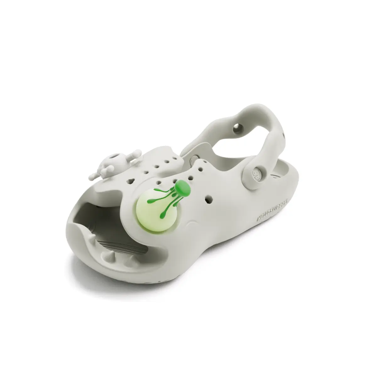 

HelloSlippers Клоги Mr. Skully Alchemist унисекс светло-серые, цвет Light Gray