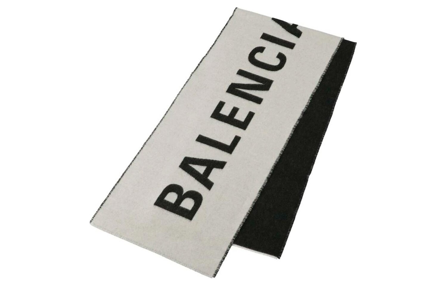 

Шарф мужской Balenciaga вязаный, белый / черный