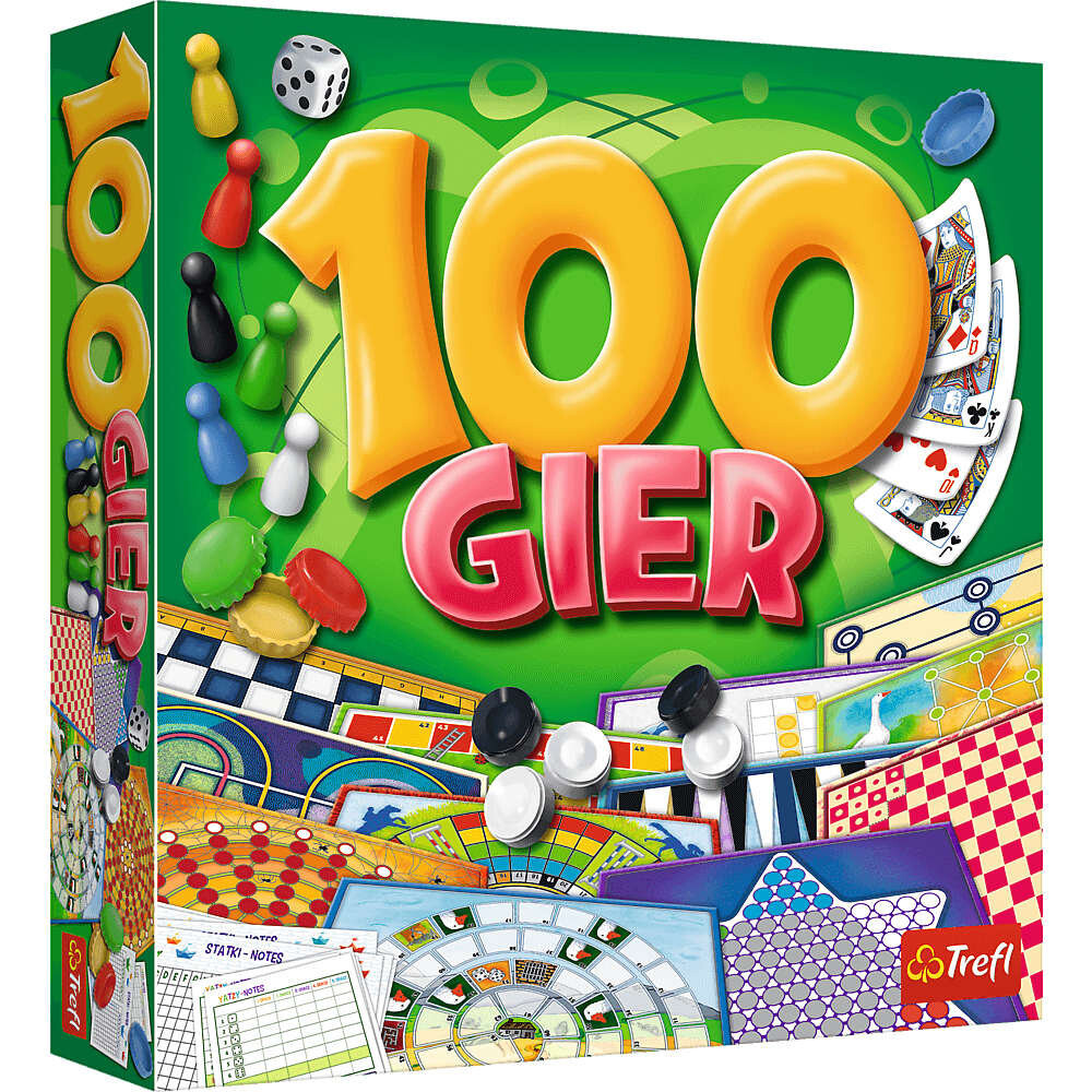 

Набор Trefl из 100 классических настольных карточных игр.