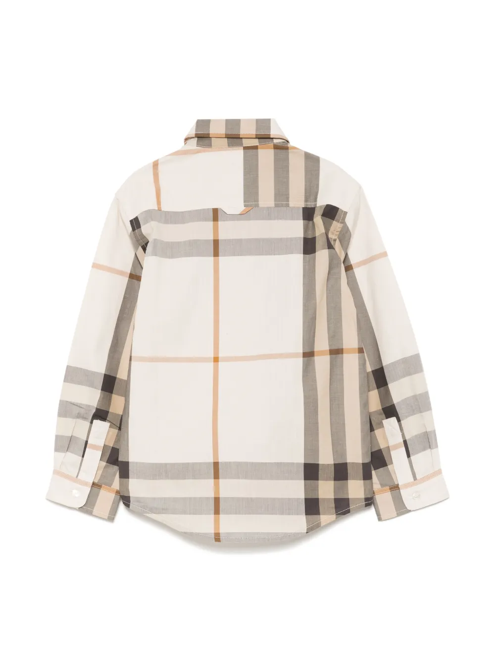 Клетчатая рубашка BURBERRY KIDS, коричневый — фото 2