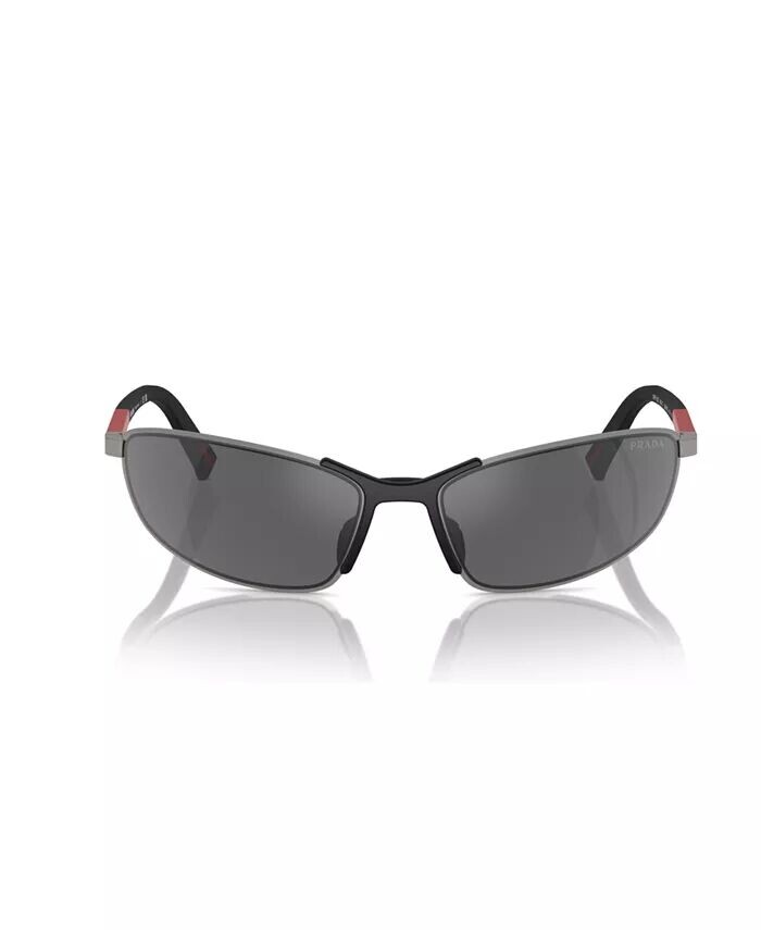 Мужские солнцезащитные очки, PS 55ZS PRADA LINEA ROSSA, серебро — фото 2