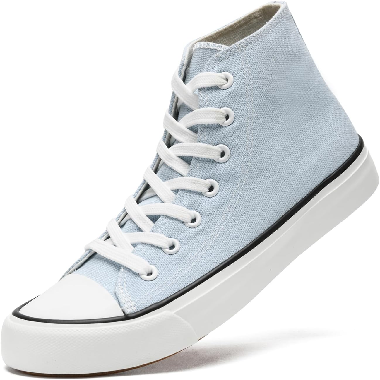 

Высокие кеды из ткани для женщин и мужчин, классические шнурованные тканевые туфли, модные высокие кеды для женщин и мужчин, повседневные теннисные ходовые обувь Xraehni, светло-зеленый