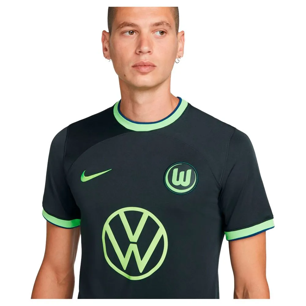 Футболка с коротким рукавом Nike VFL Wolfsburg Dri Fit Stadium 22/23 Away, зеленый — фото 3