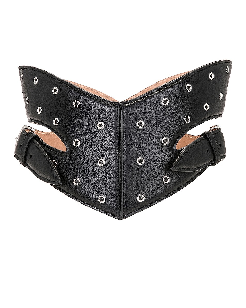 

Ремень Alaïa Crossed, нуар