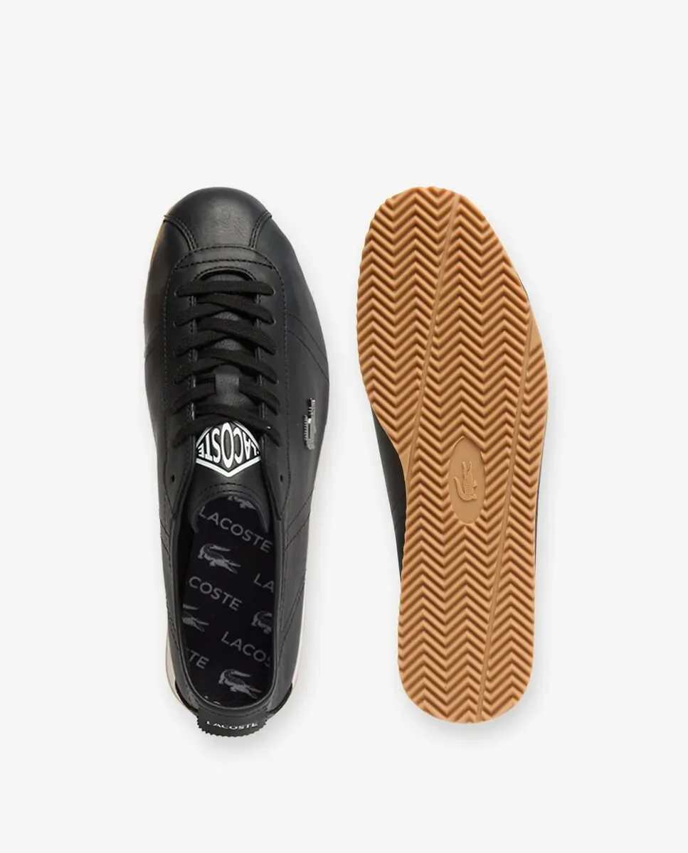 Lacoste Мужские кожаные кроссовки Club-Low черного цвета — фото 2