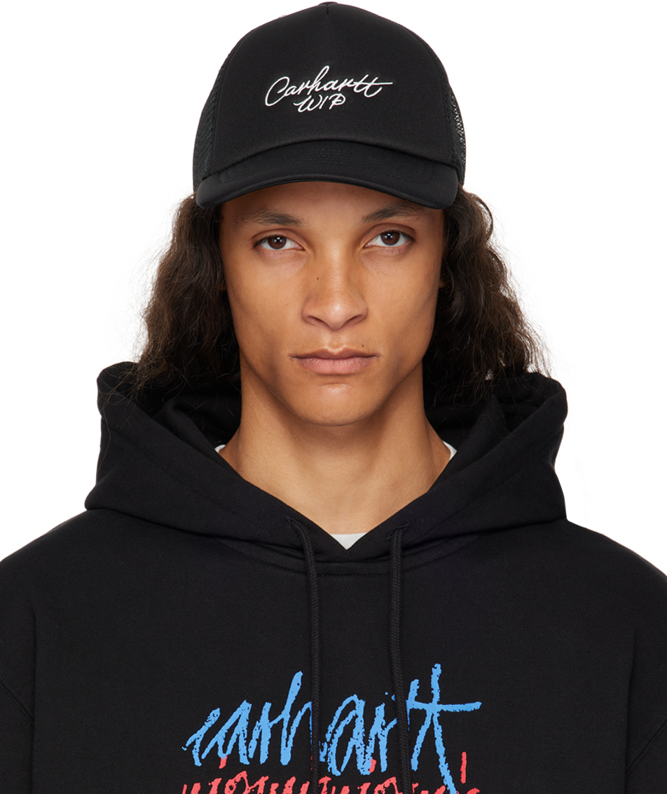 

Черная фирменная кепка Trucker Carhartt Work In Progress