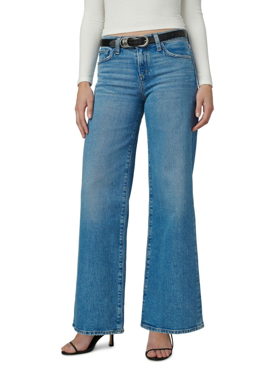 

Джинсы Lou Lou с низкой талией и широкими штанинами Joe's Jeans, синий