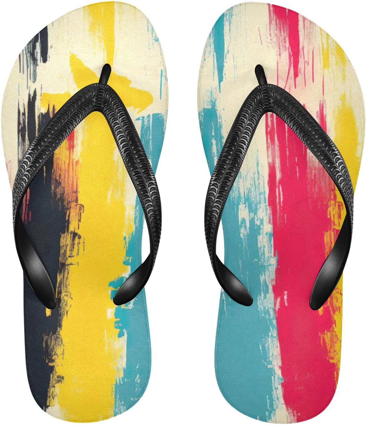 

Шлепанцы в радужную полоску, пляжные летние повседневные сандалии для женщин и мужчин, тапочки для душа, размер XS Kfbe, Rainbow