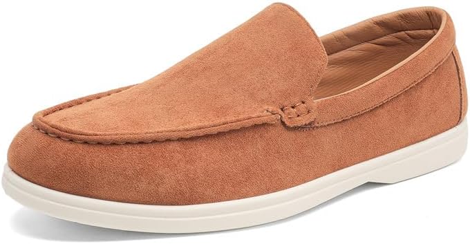 

Мужские слипоны для вождения 2025, легкие дышащие мокасины, повседневные ботинки типа 'лодочка', удобные прогулочные оксфорды Generic, коричневый