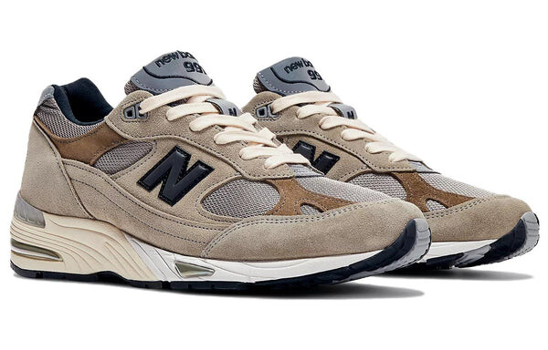 Кроссовки x jjjjound 991 сделано в Англии New Balance, коричневый — фото 3
