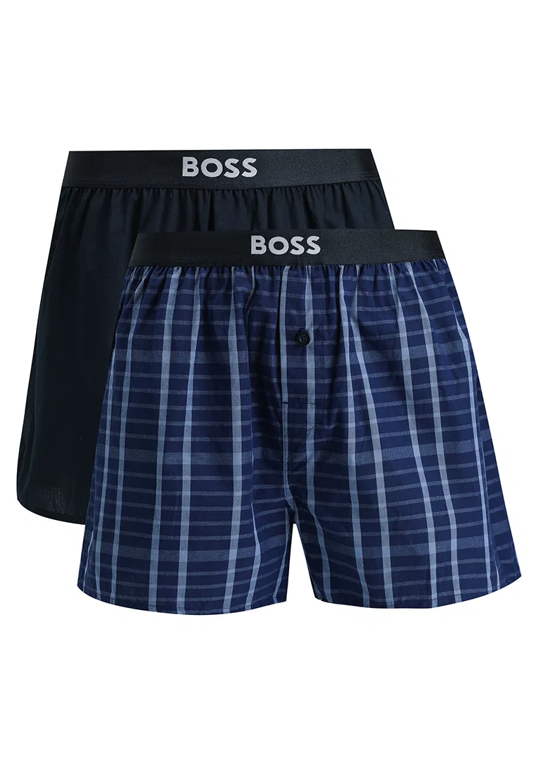 Боксеры, 2 шт., BOSS Bodywear, синий