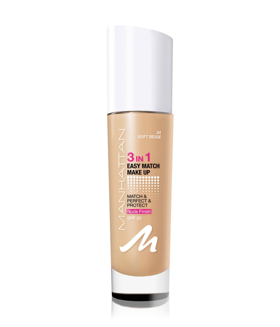 

Жидкая основа Manhattan 3in1 Easy Match, Nr. 034 Soft Beige, 30 ml