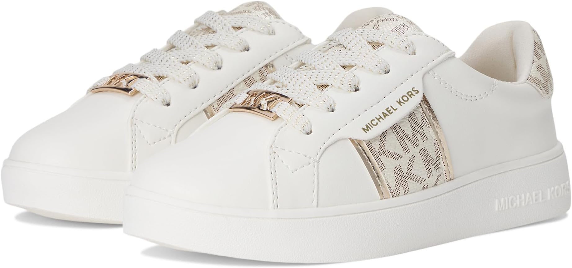 

Кроссовки MICHAEL Michael Kors Kids Jem Maxine, цвет White/Pale Gold