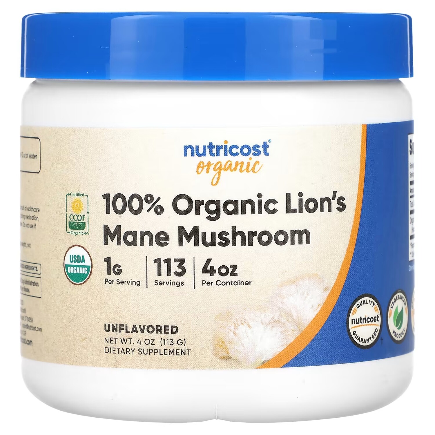 

Ежовик гребенчатый Nutricost, 113 г