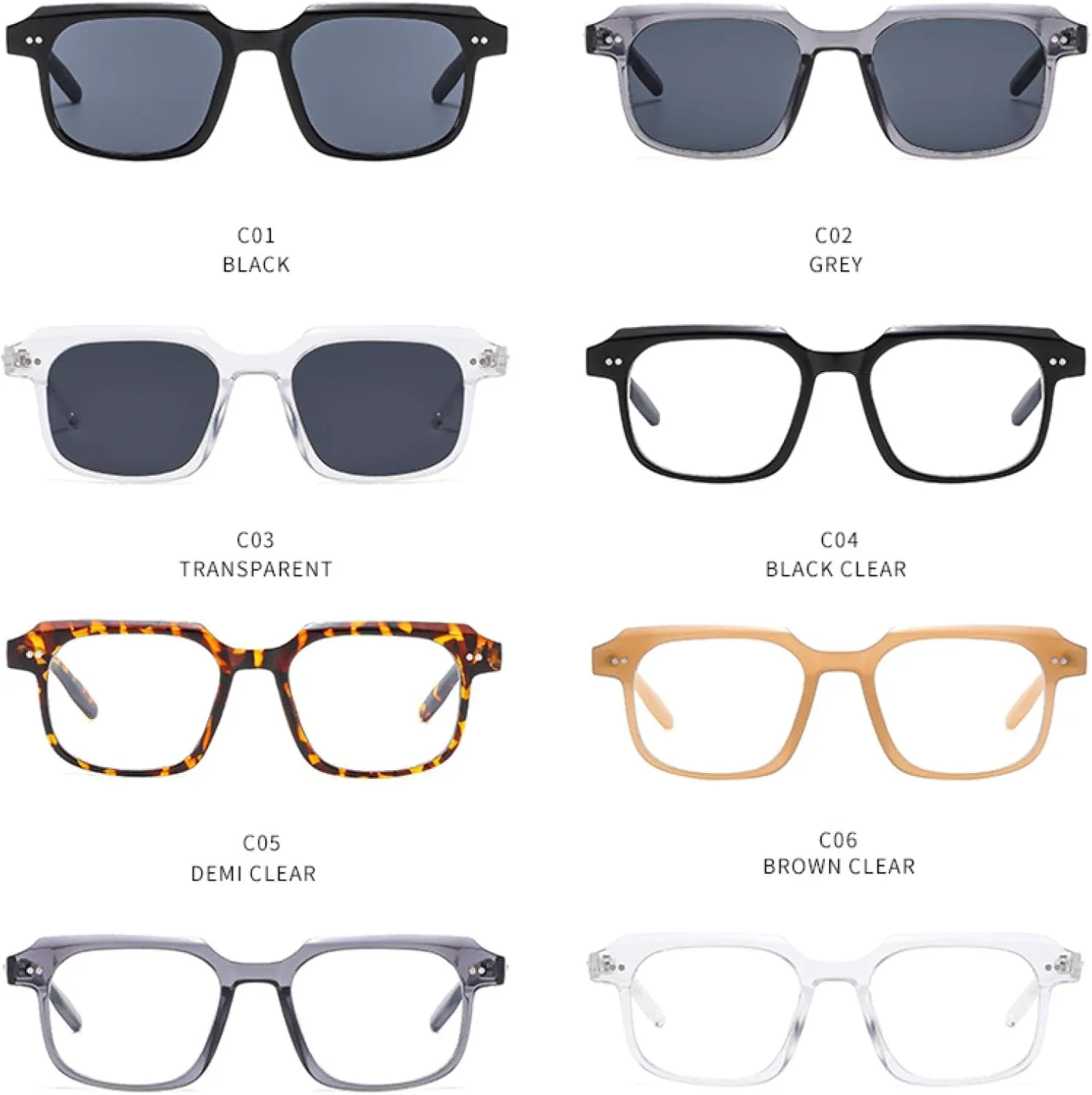 

Солнцезащитные очки с защитой от УФ-излучения UV400 | Легкая оправа | Для женщин и мужчин | Для занятий спортом на открытом воздухе и вождения DSVIGF, Brown Clear