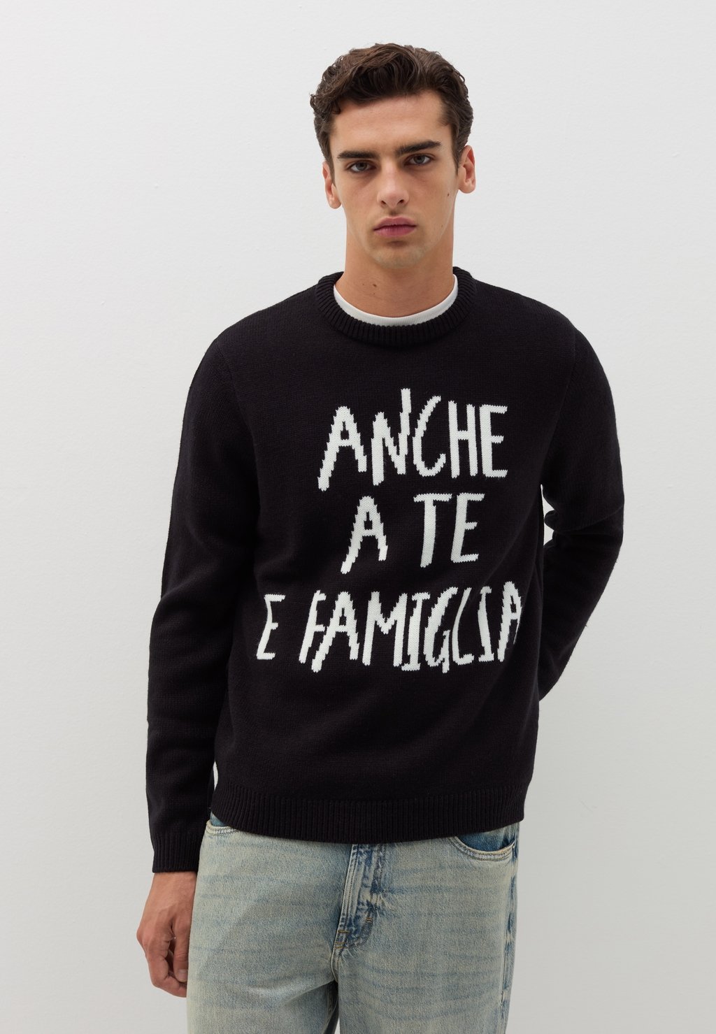 

Джемпер CHRISTMAS WITH JACQUARD WRITING B.ANGEL, черный