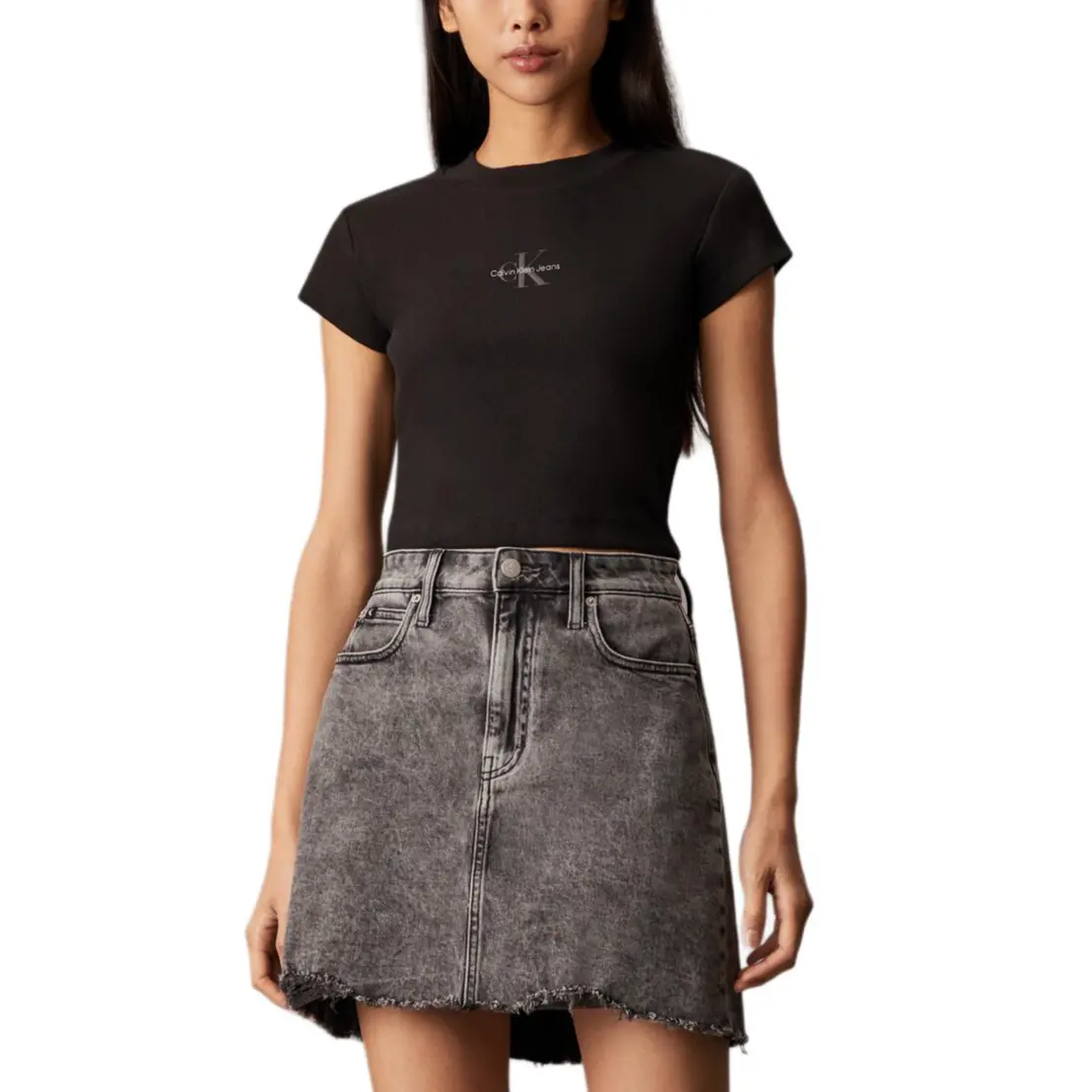 

Обычная футболка женская Calvin Klein, черный