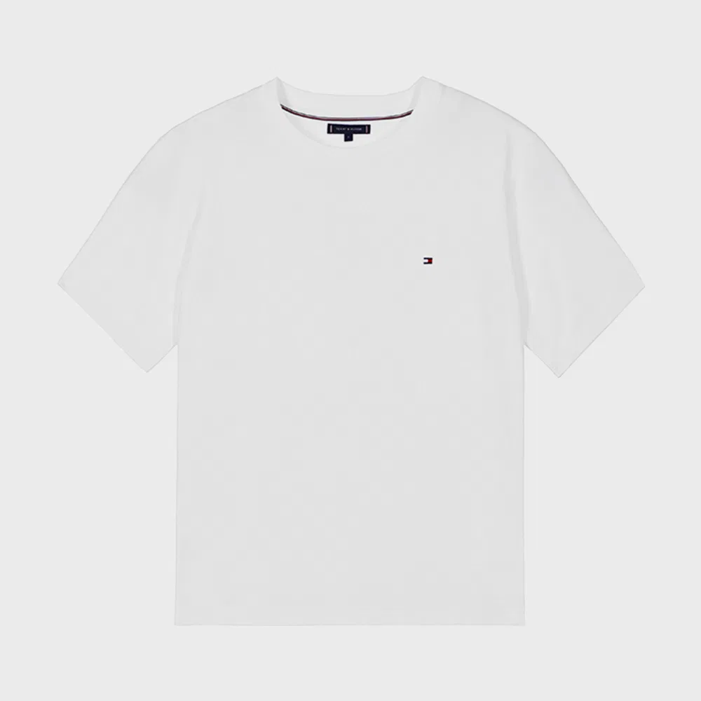 Мужская футболка из махровой ткани свободного кроя белая от Tommy Hilfiger