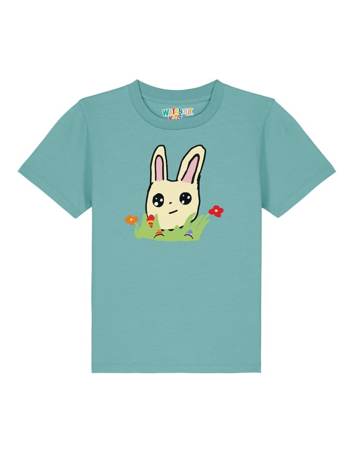 

Футболка wat Apparel, цвет teal monstera