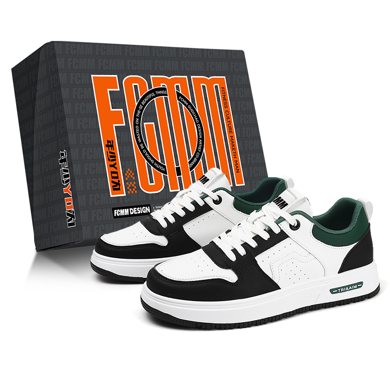 

Низкие мужские кроссовки FCMM, White Black (Box)