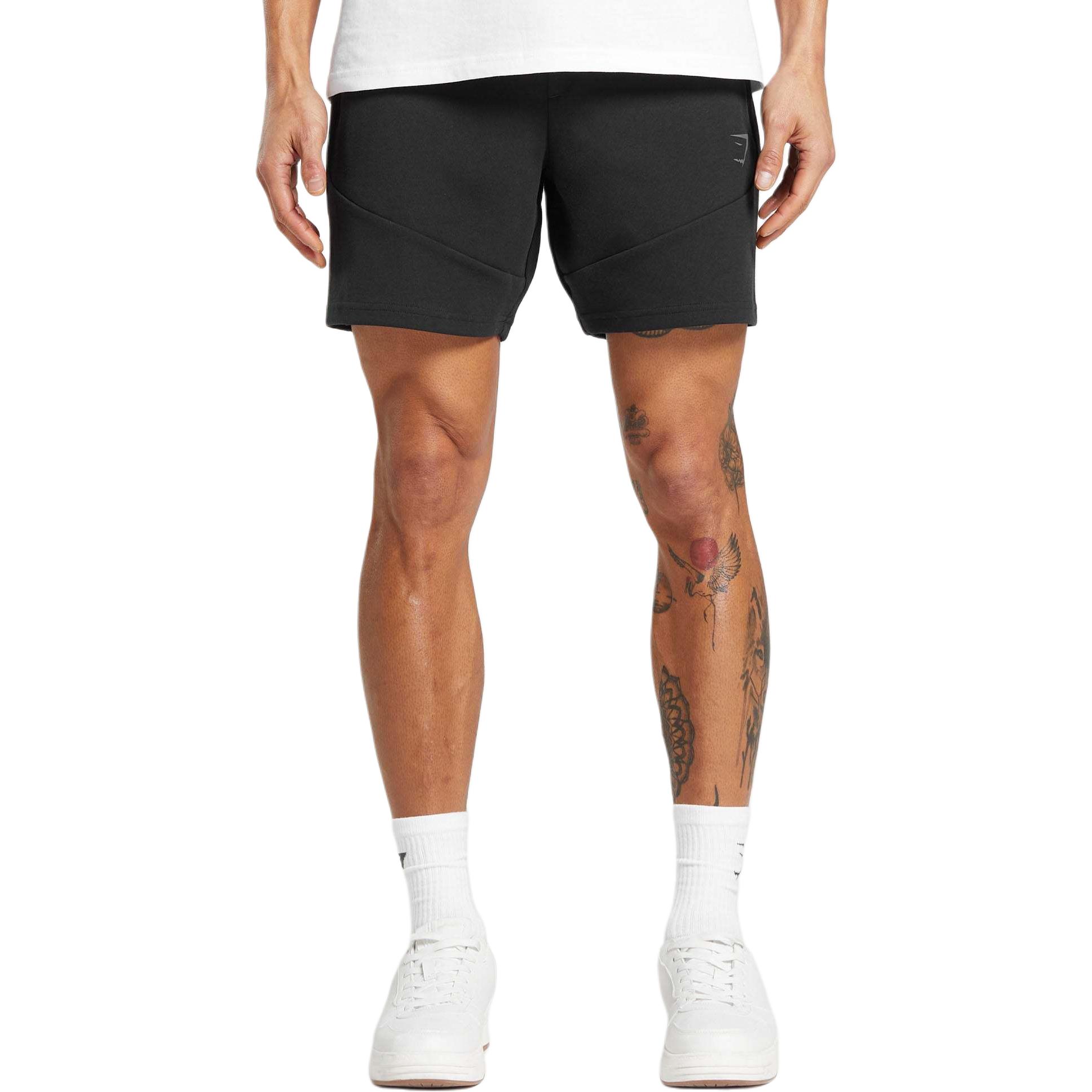 

GYMSHARK Шорты INTERLOCK TECH 6' повседневные мужские черные
