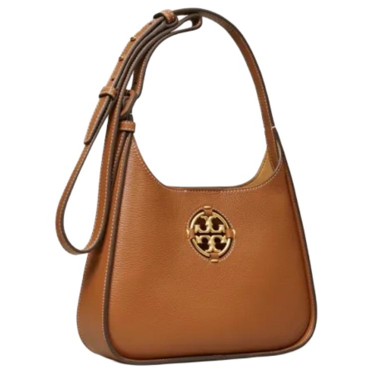 

Сумка через плечо Miller Litchi из зернистой кожи, коричневая, женская TORY BURCH