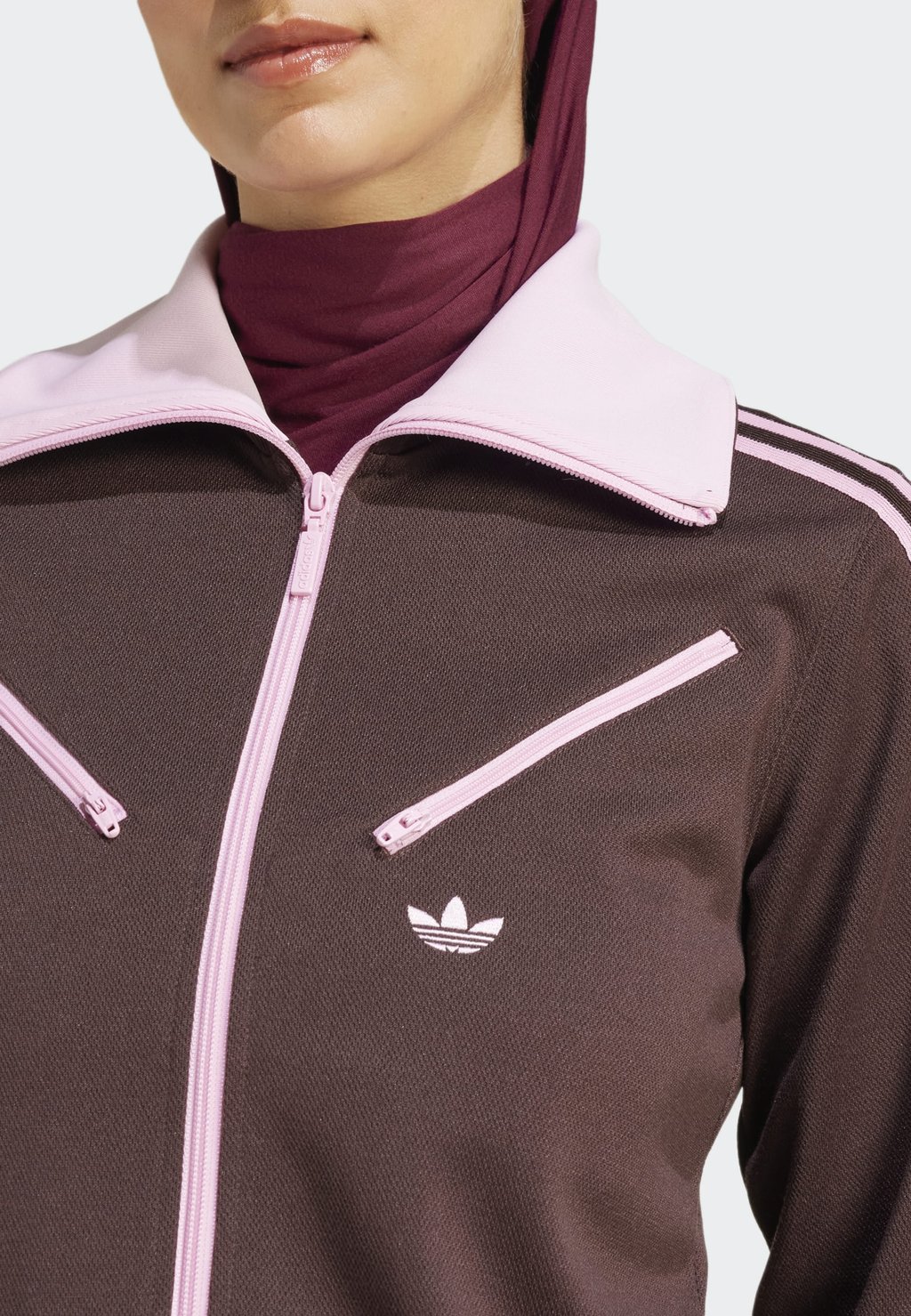 

Толстовка на молнии MONTREAL adidas Originals, коричневый