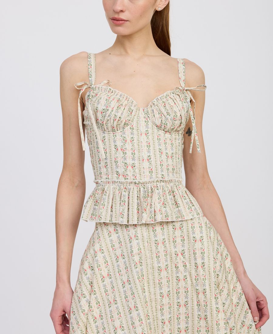 

Женский топ без рукавов Rosalia En Saison, Ivory Olive Multi