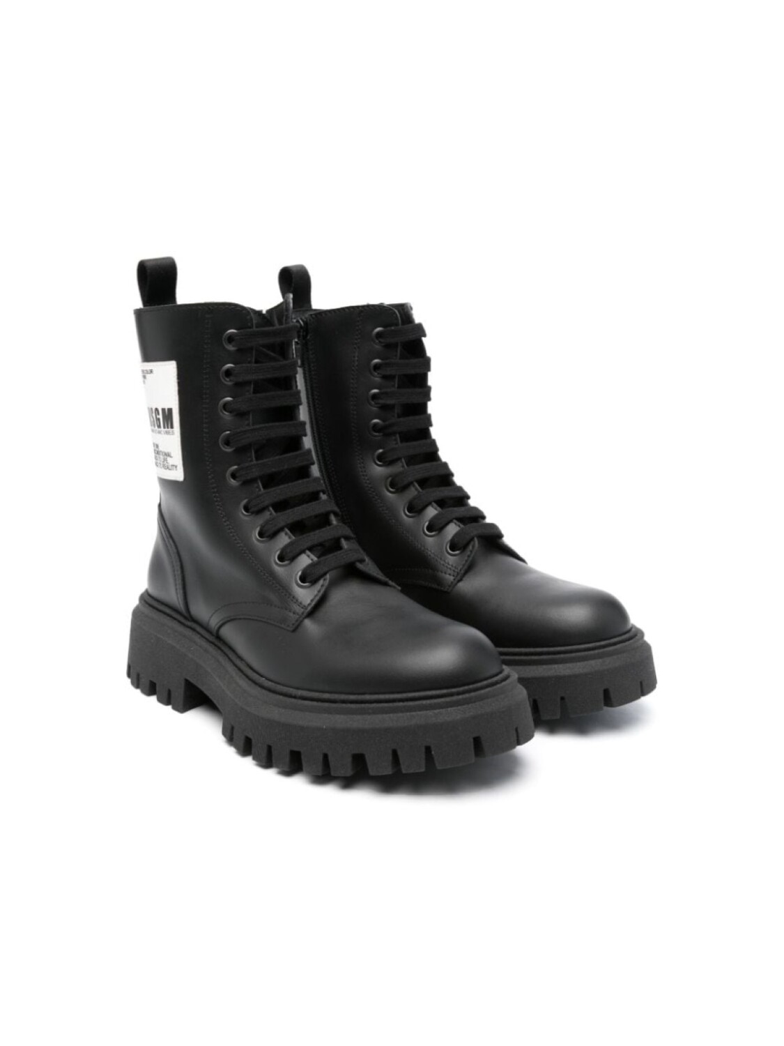 

MSGM Kids ботинки с логотипом, черный
