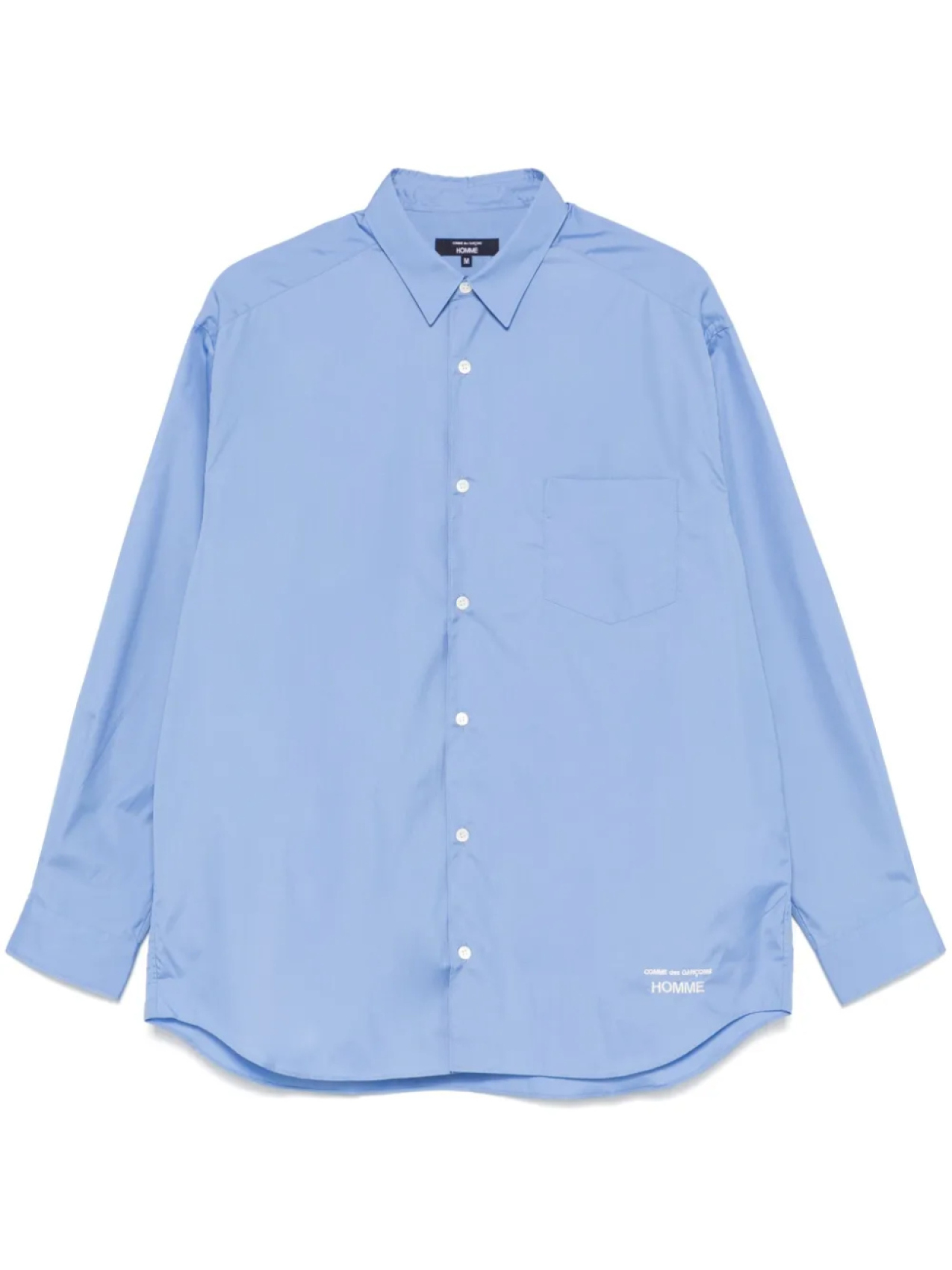 

Comme des Garçons Homme рубашка с вышитым логотипом, синий