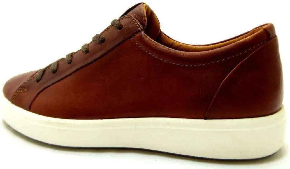 Мужские повседневные кроссовки ECCO Soft 7 M, коньячный — фото 3